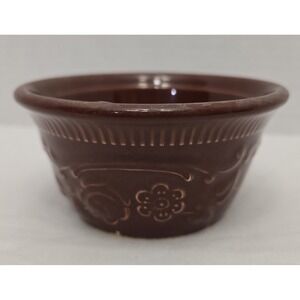 Taylor Smith & Taylor Ramekin Brown Oven Serve Dish Bowl Individual Custard Cup